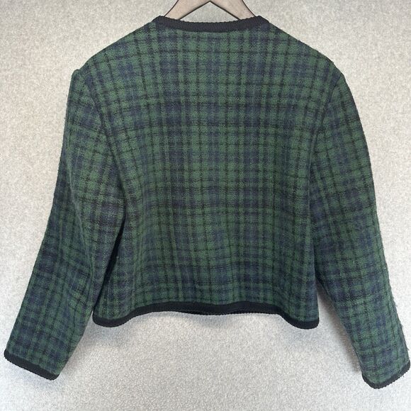 Lands End Womens Knit Sweater Size 10 Regular 100% Wool Button Up Long Sleeve - Picture 2 of 9